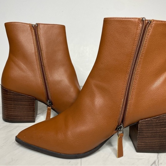 New! Linea Paolo Sadie Brown Heeled Bootie 11M - Picture 6 of 14